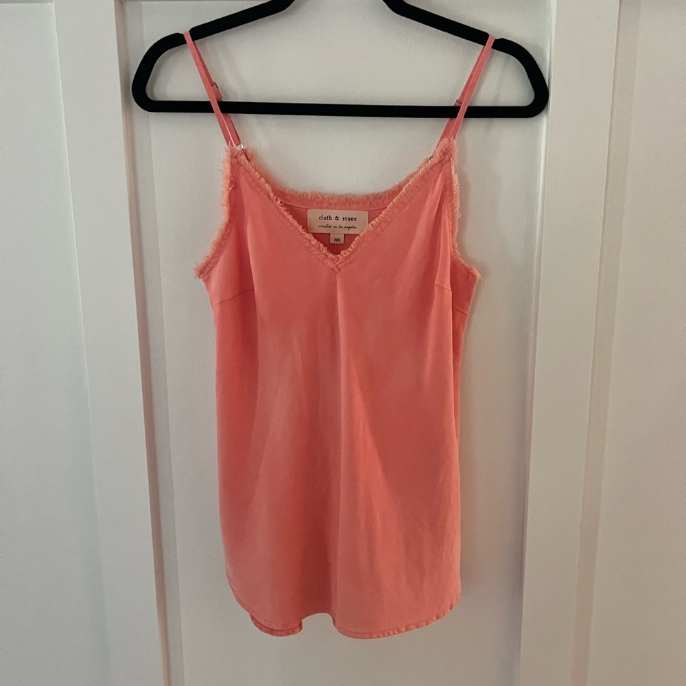 Cloth & Stone Size XS new with tag frayed edge cami
